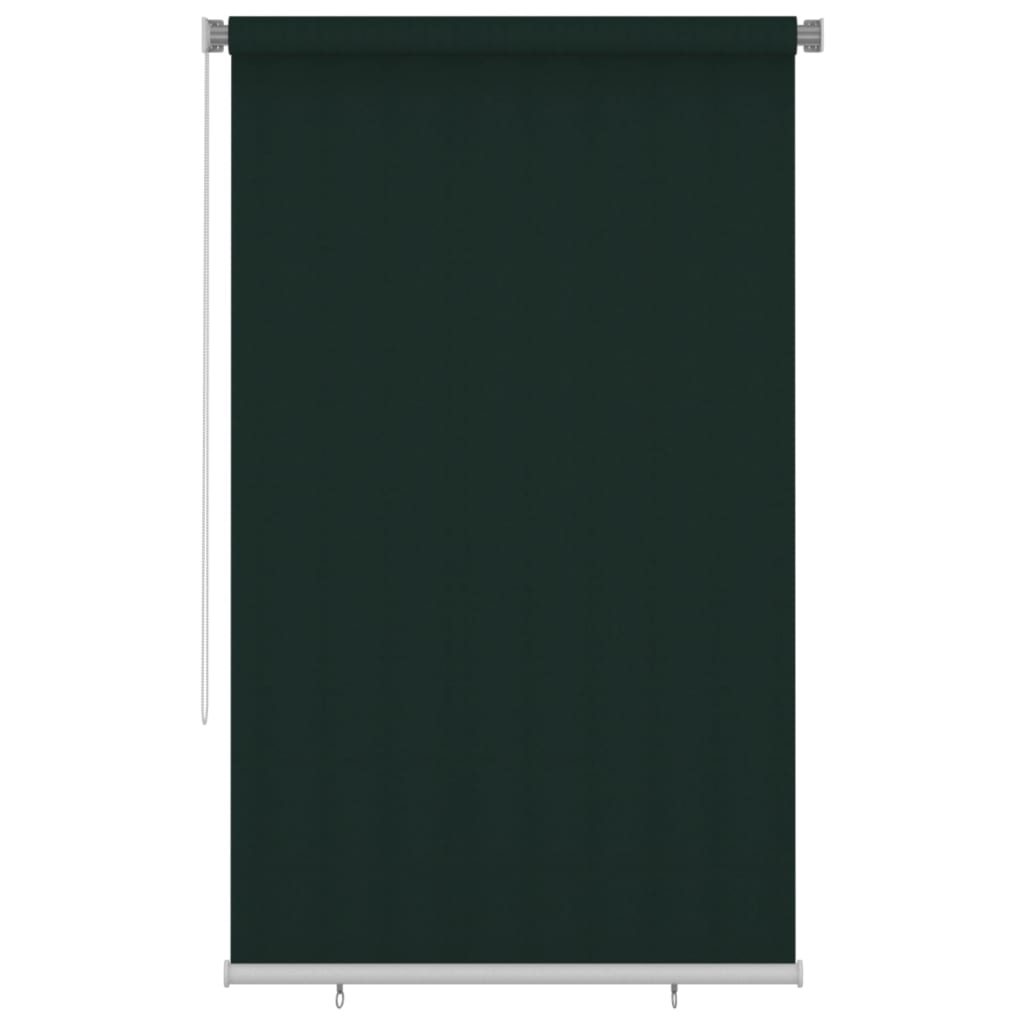 udendørs rullegardin 145 (B) x 230 (H) cm HDPE mørkegrøn