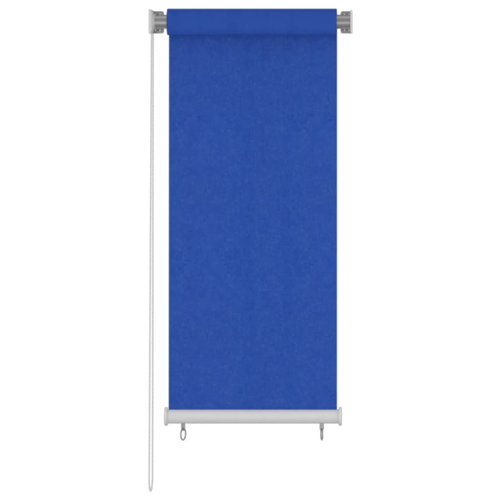 udendørs rullegardin 65 (B) x 140 (H) cm HDPE blå