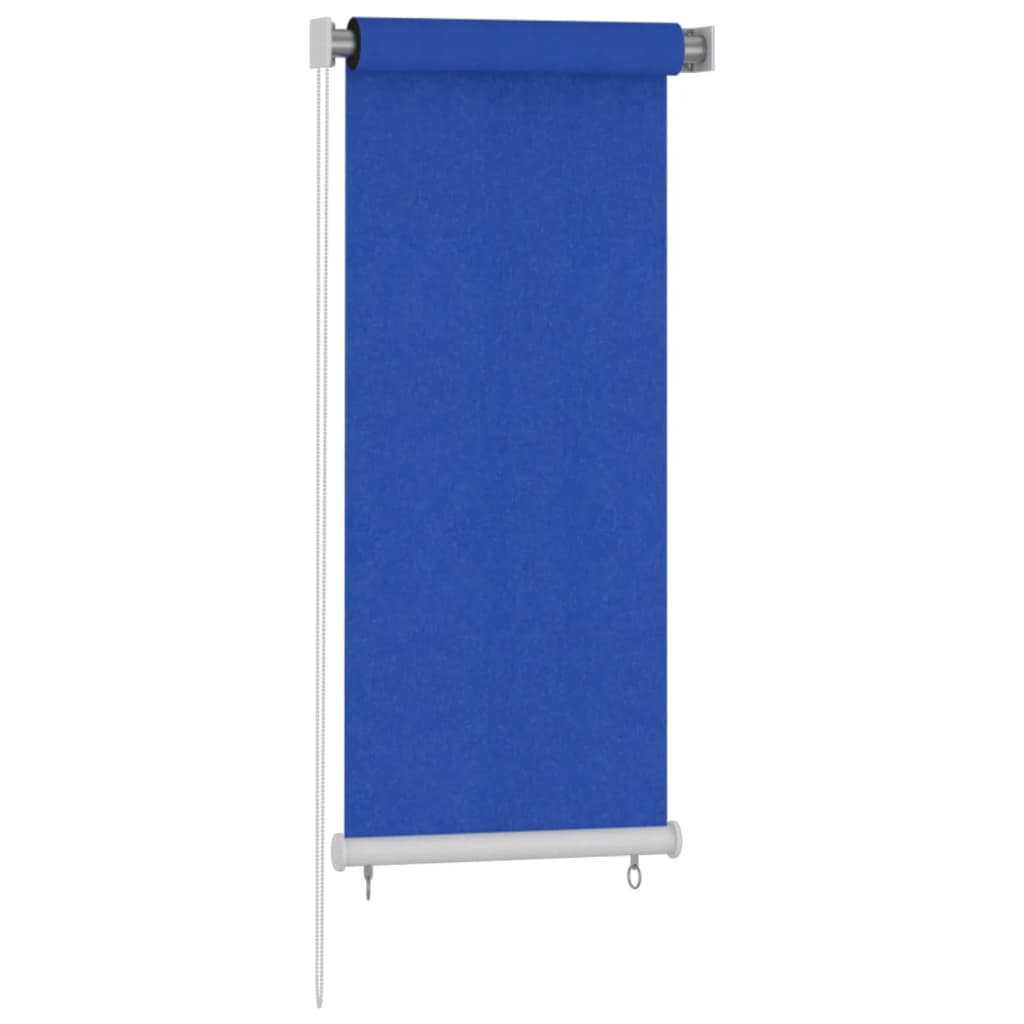 udendørs rullegardin 65 (B) x 140 (H) cm HDPE blå