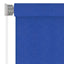 udendørs rullegardin 245 (B) x 140 (H) cm HDPE blå