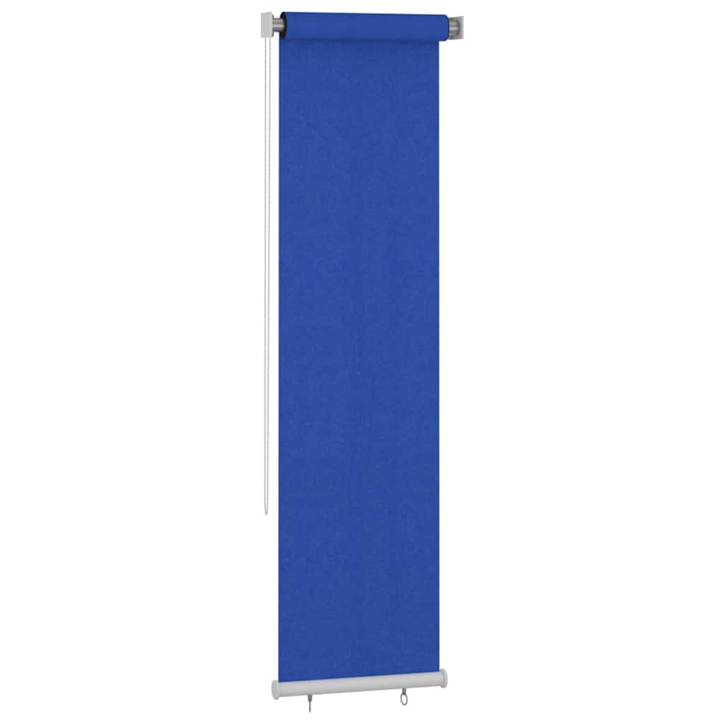 udendørs rullegardin 65 (B) x 230 (H) cm HDPE blå