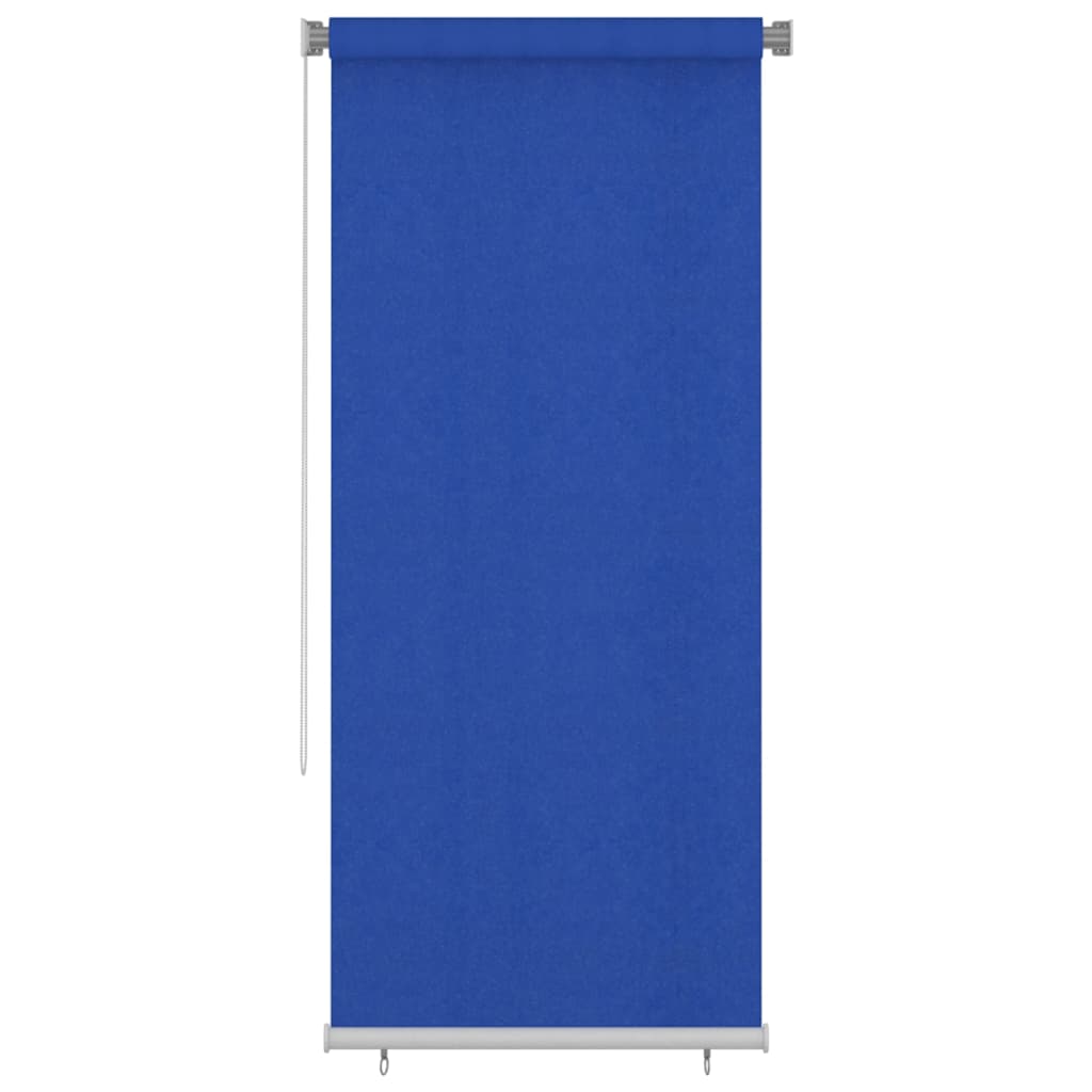 udendørs rullegardin 105 (B) x 230 (H) cm HDPE blå