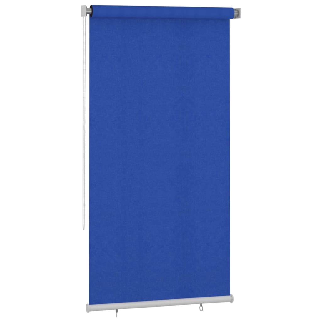 udendørs rullegardin 125 (B) x 230 (H) cm HDPE blå