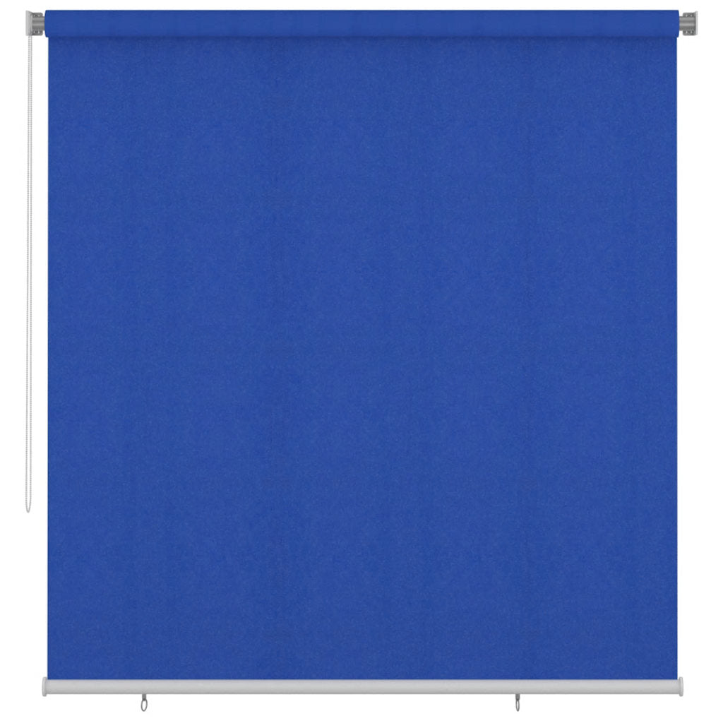 udendørs rullegardin 225 (B) x 230 (H) cm HDPE blå