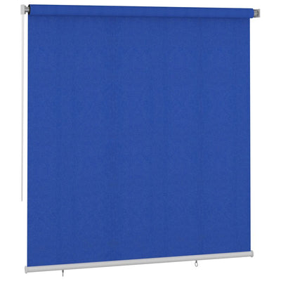 udendørs rullegardin 225 (B) x 230 (H) cm HDPE blå