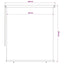 udendørs rullegardin 225 (B) x 230 (H) cm HDPE blå