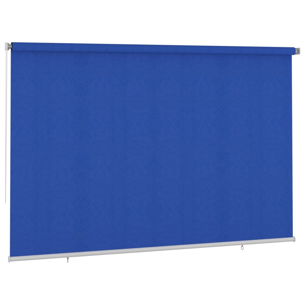 udendørs rullegardin 355 (B) x 230 (H) cm HDPE blå