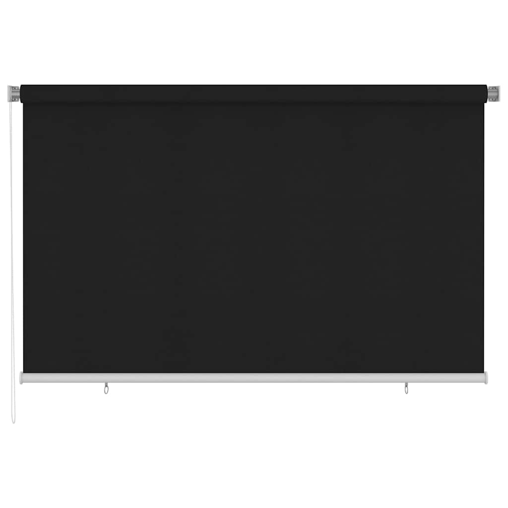 udendørs rullegardin 245 (B) x 140 (H) cm sort
