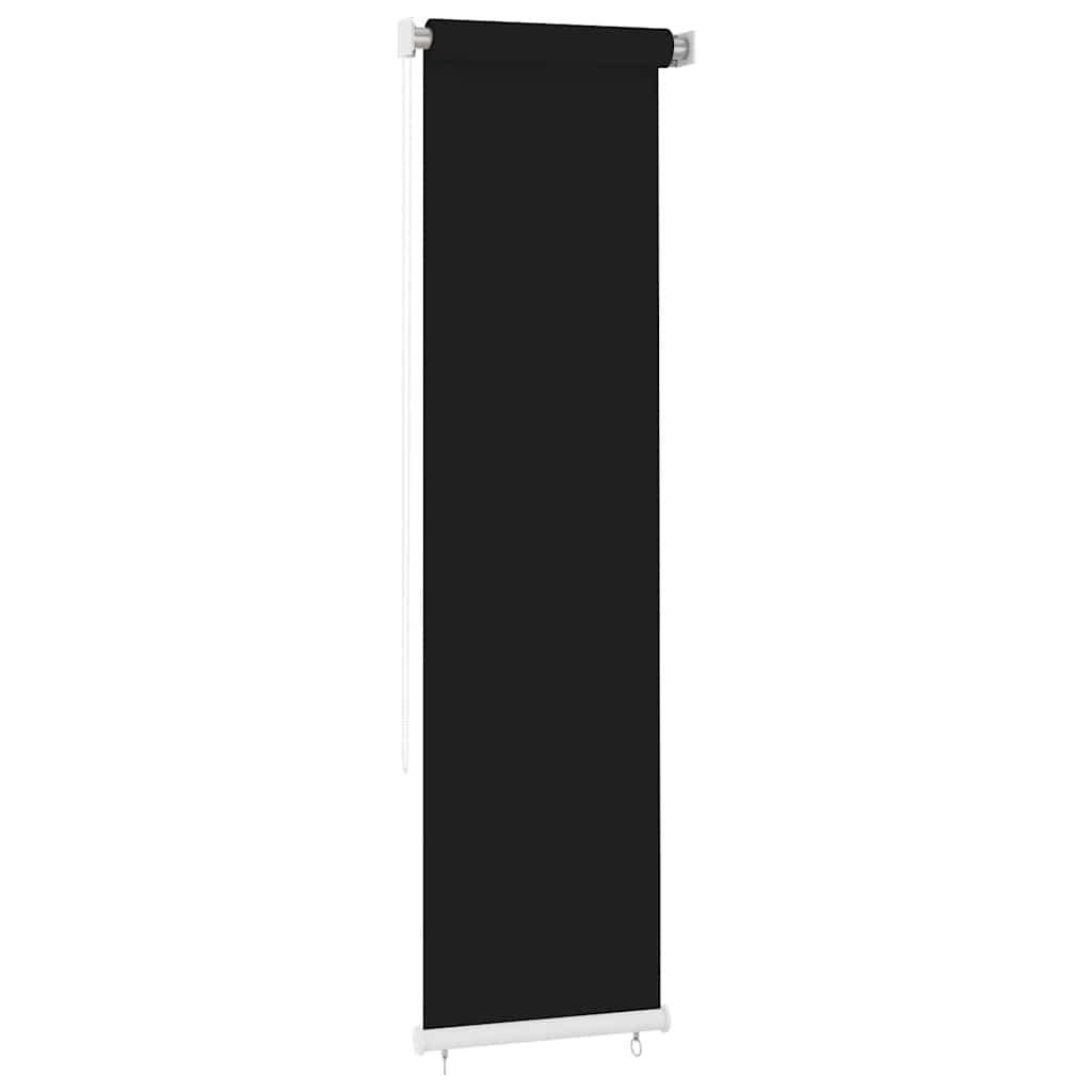 udendørs rullegardin 65 (B) x 230 (H) cm HDPE sort
