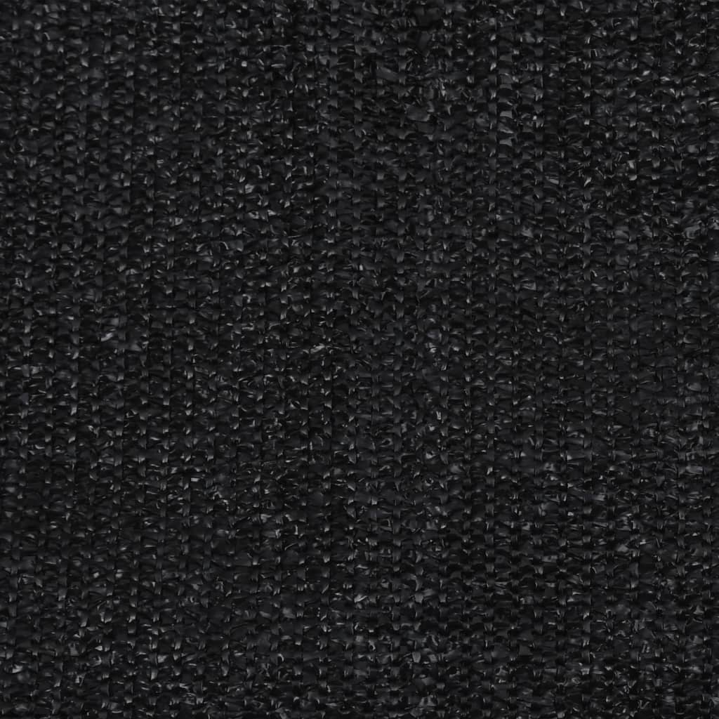 udendørs rullegardin 65 (B) x 230 (H) cm HDPE sort