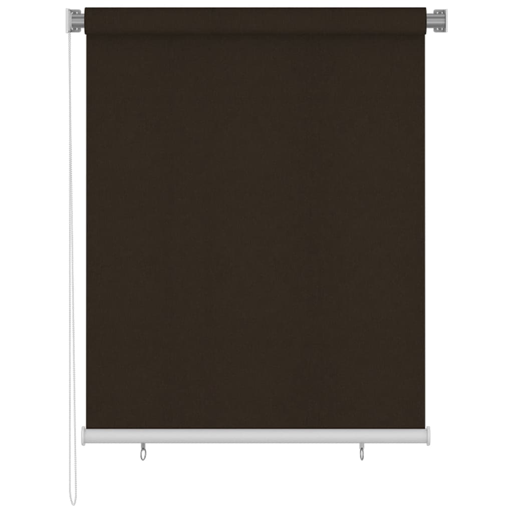udendørs rullegardin 125 (B) x 140 (H) cm brun