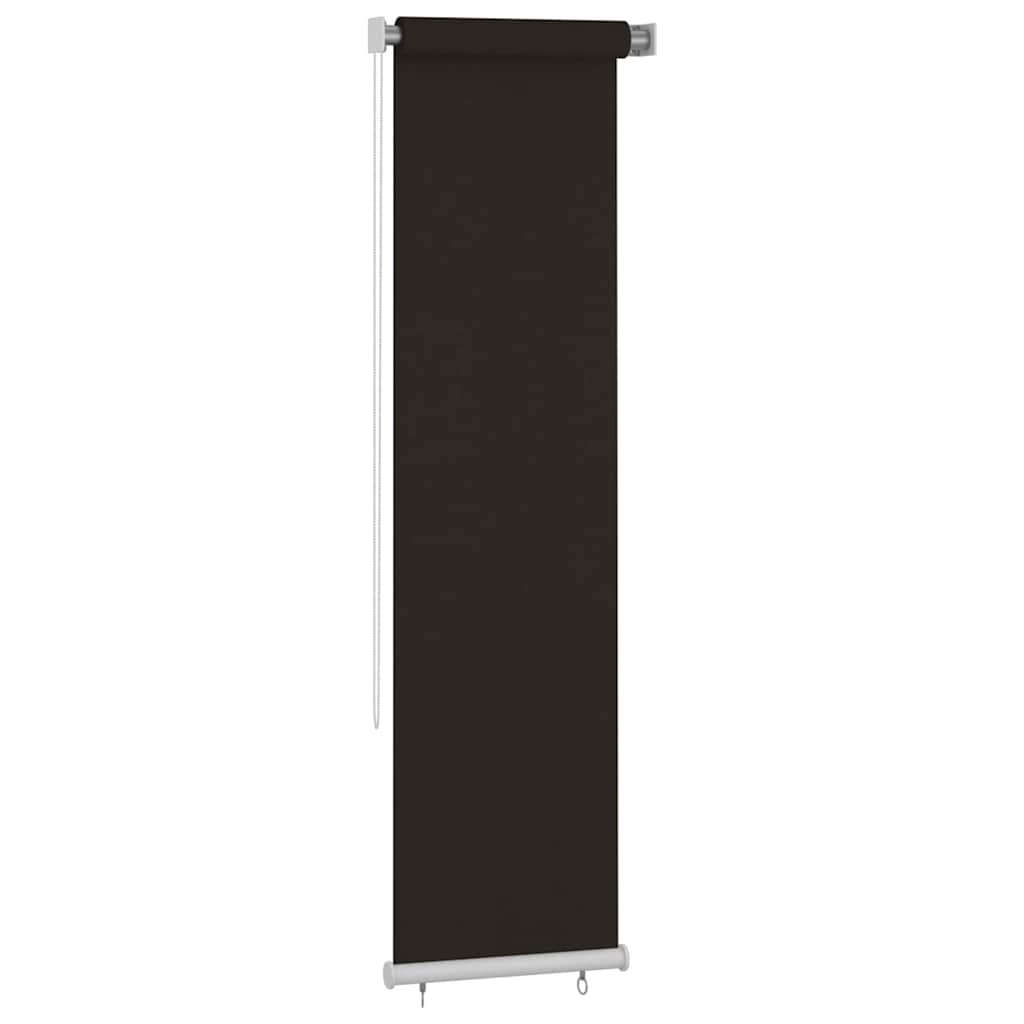 udendørs rullegardin 65 (B) x 230 (H) cm HDPE brun