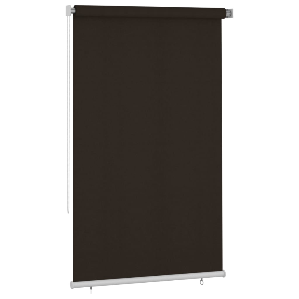 udendørs rullegardin 145 (B) x 230 (H) cm HDPE brun