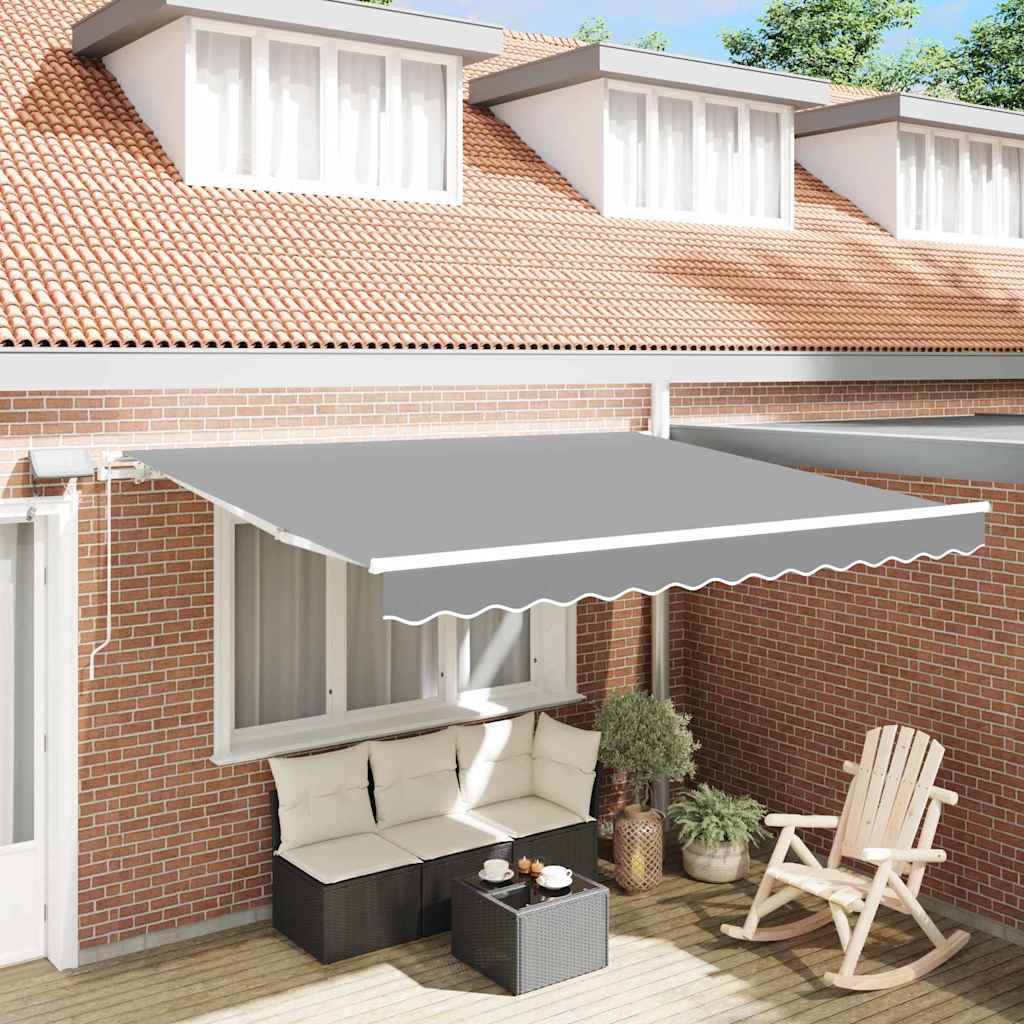 Markiseramme Hvid 300 x 250 cm Aluminium