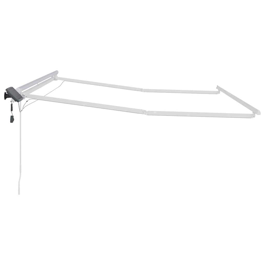 Markiseramme Hvid 350 x 250 cm Aluminium