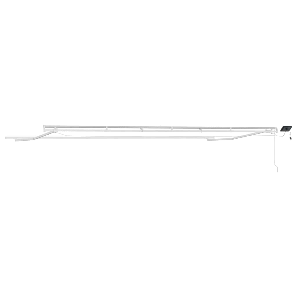 Markiseramme Hvid 600 × 300 cm Aluminium