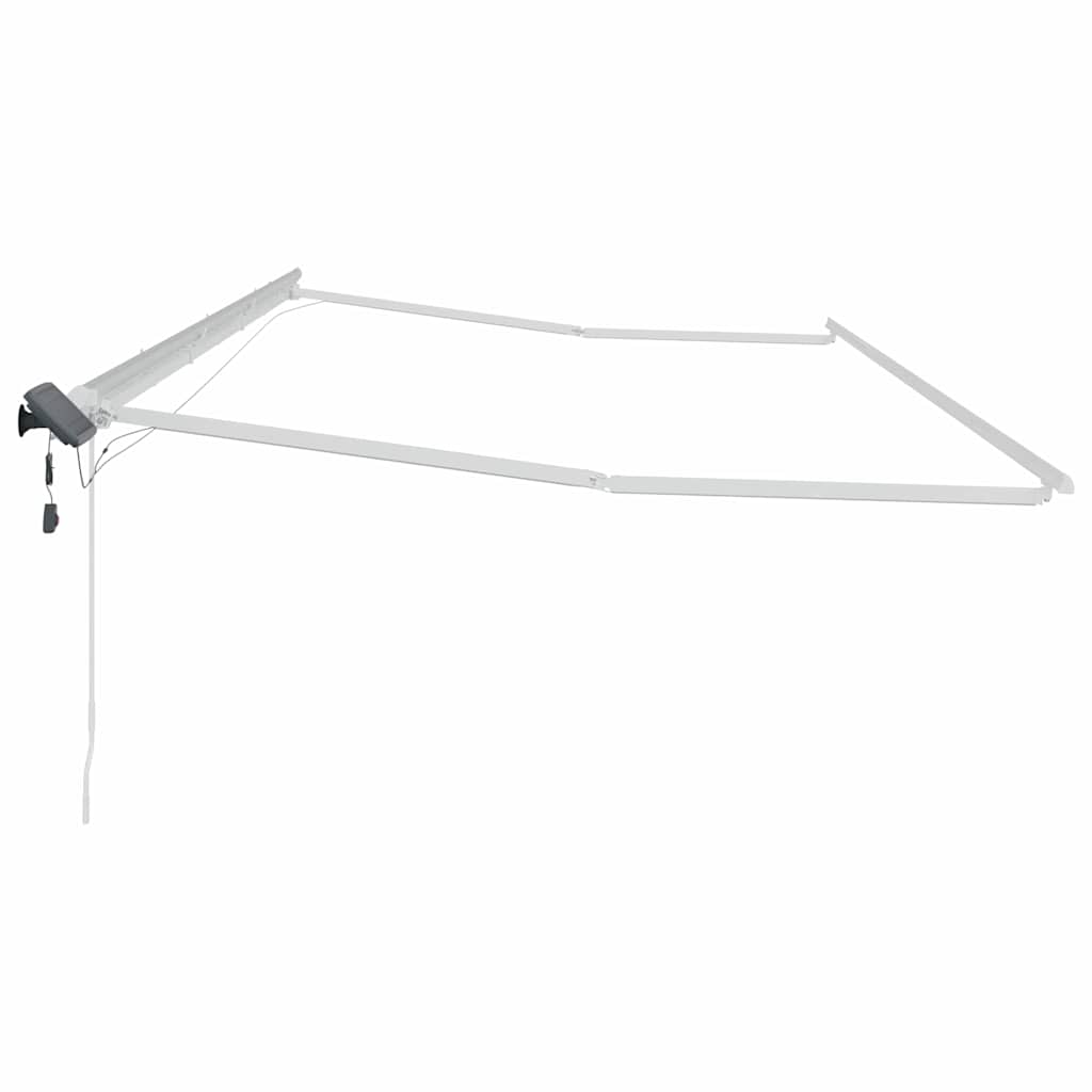 Markiseramme Hvid 600 × 300 cm Aluminium