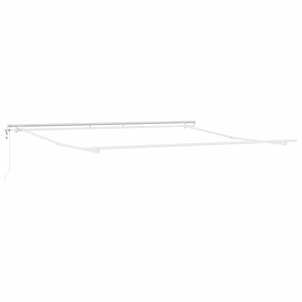 Markiseramme Hvid 400 × 350 cm Aluminium