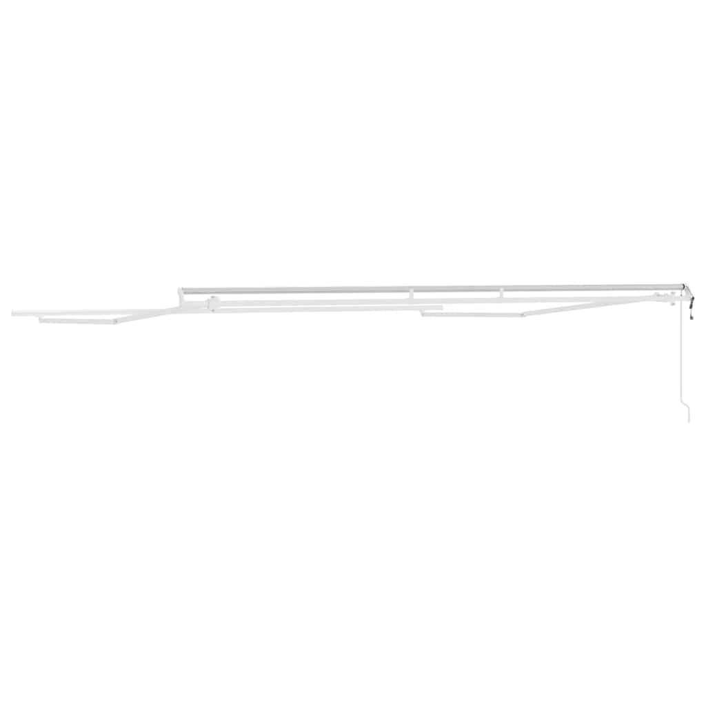 Markiseramme Hvid 400 × 350 cm Aluminium