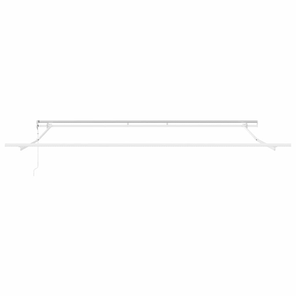 Markiseramme Hvid 400 × 350 cm Aluminium