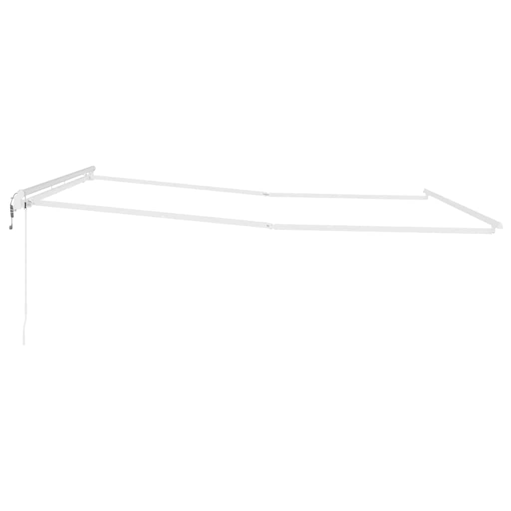 Markiseramme Hvid 400 × 350 cm Aluminium