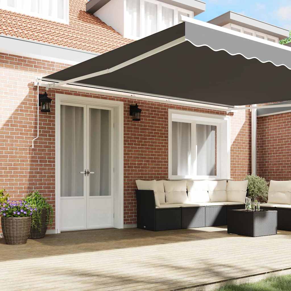 Markiseramme Hvid 500 × 350 cm Aluminium
