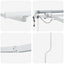 Markiseramme Hvid 350 x 250 cm Aluminium