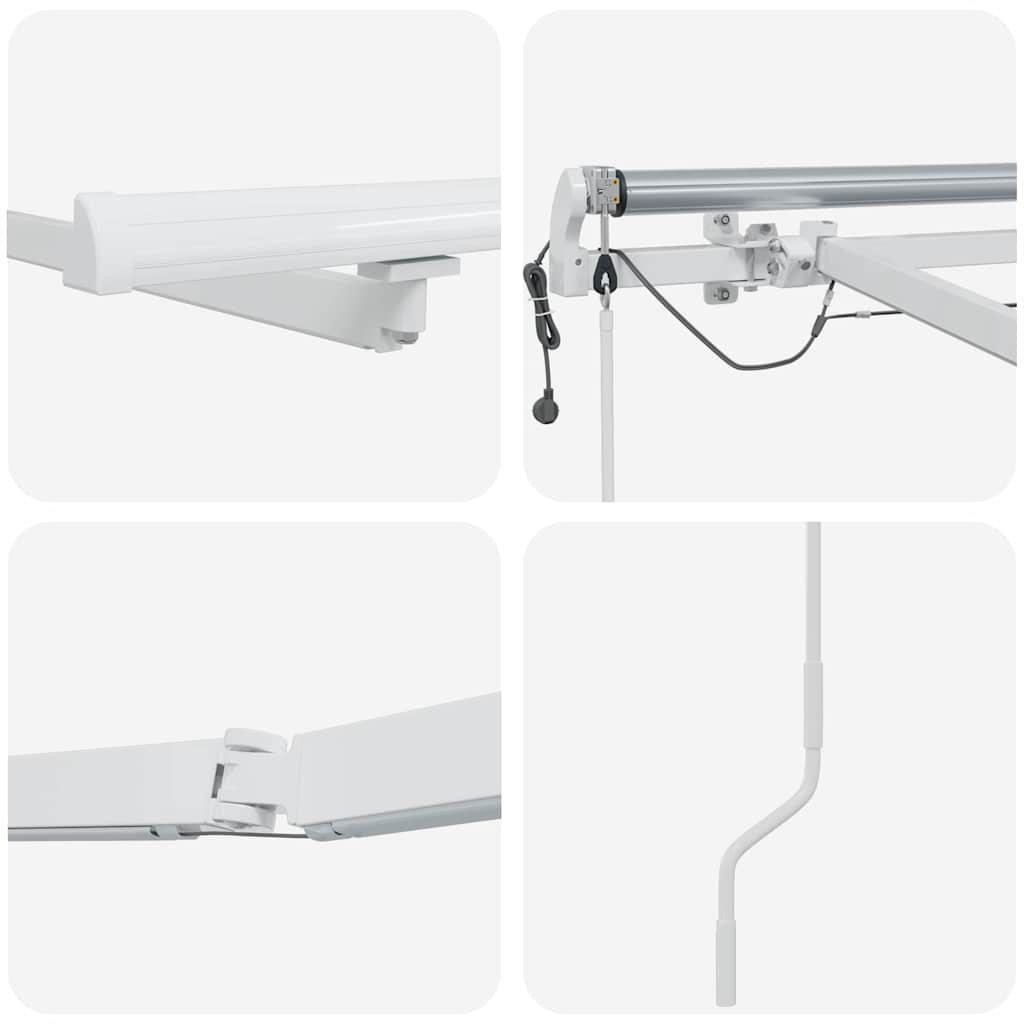 Markiseramme Hvid 350 x 250 cm Aluminium