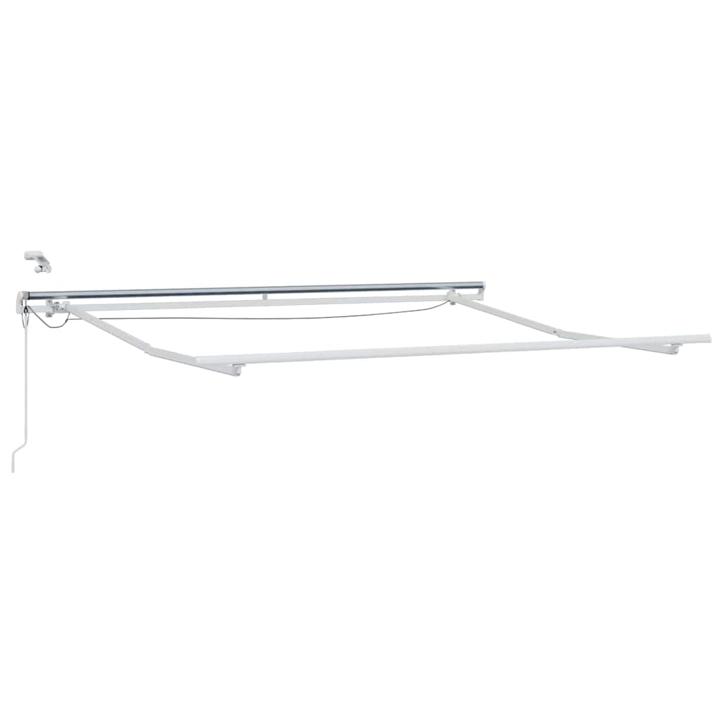 Markiseramme Hvid 350 x 250 cm Aluminium