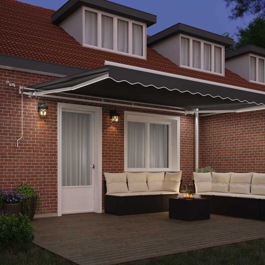 Markiseramme Hvid 450 × 300 cm Aluminium