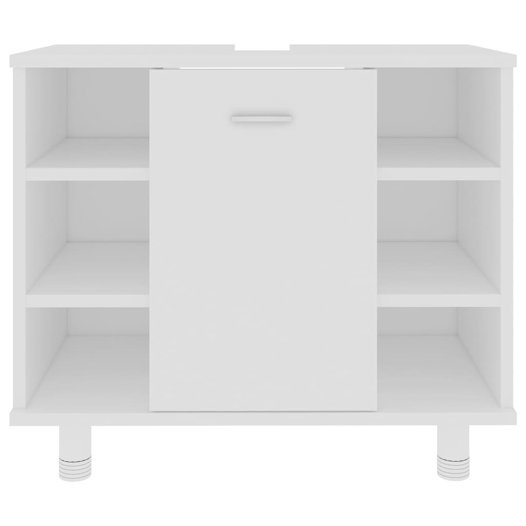 badeværelsesskab 60x32x53,5 cm konstrueret træ hvid