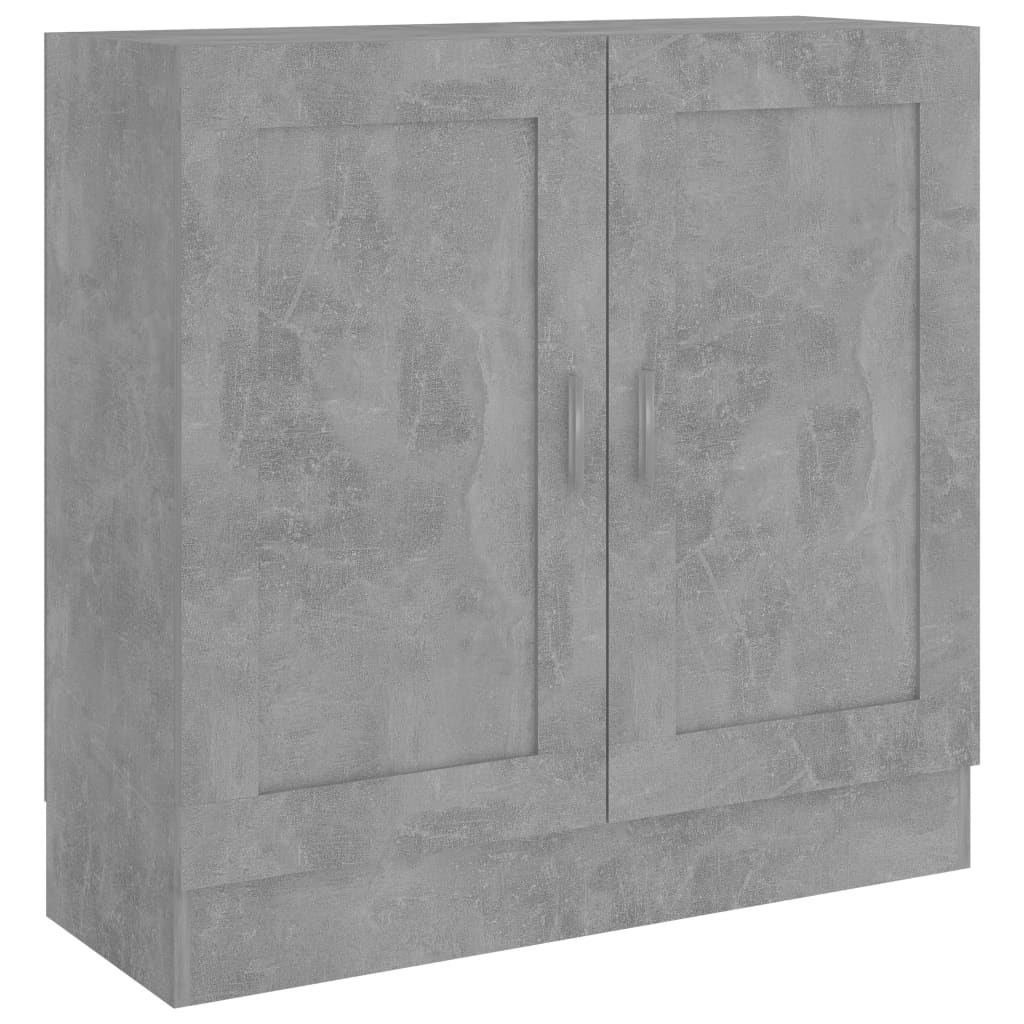 bogskab 82,5x30,5x80 cm konstrueret træ betongrå