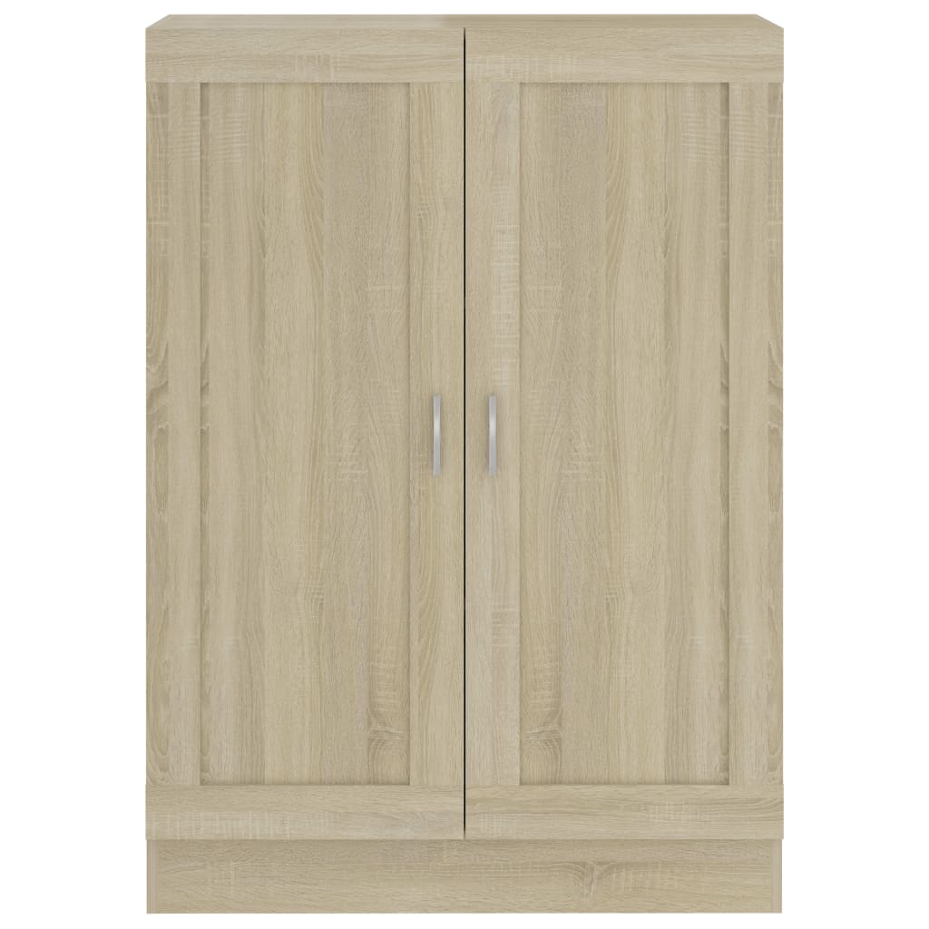 bogskab 82,5x30,5x115 cm konstrueret træ sonoma-eg
