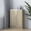 bogskab 82,5x30,5x115 cm konstrueret træ sonoma-eg