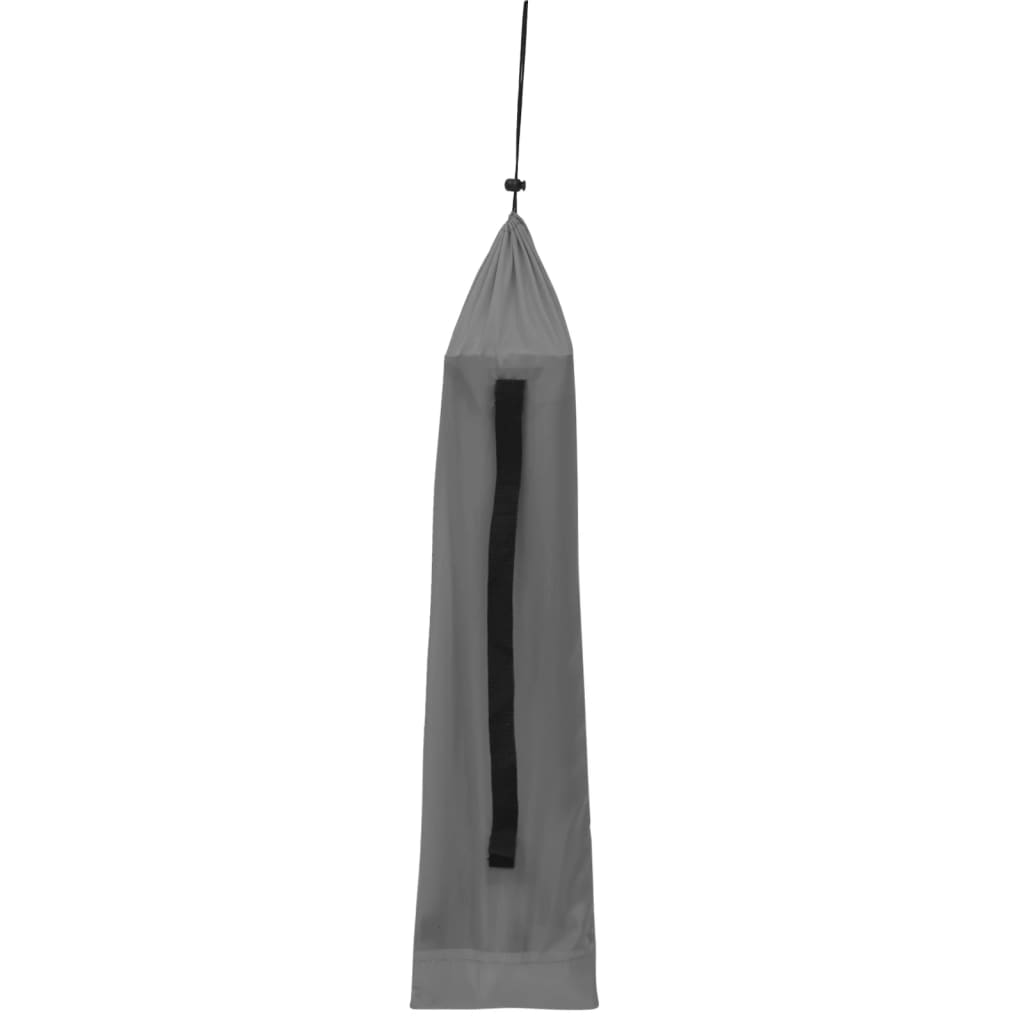 campingseng 180x60x19 cm oxfordstof og stål grå