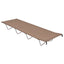 campingsenge 2 stk. 180x60x19 cm oxfordstof og stål gråbrun