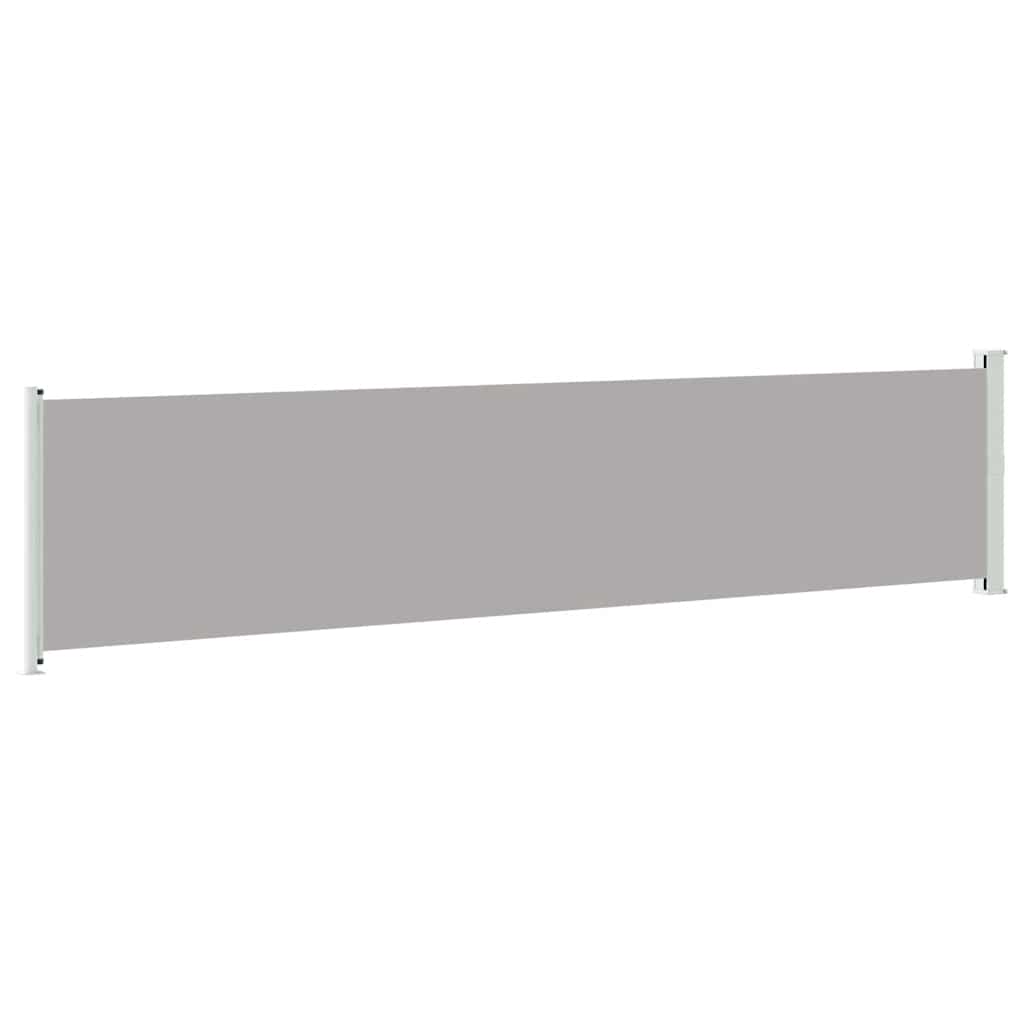 sammenrullelig sidemarkise til terrassen 140x600 cm grå