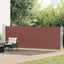 sammenrullelig sidemarkise til terrassen 140x600 cm brun