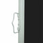 sammenrullelig sidemarkise til terrassen 600x160 cm sort