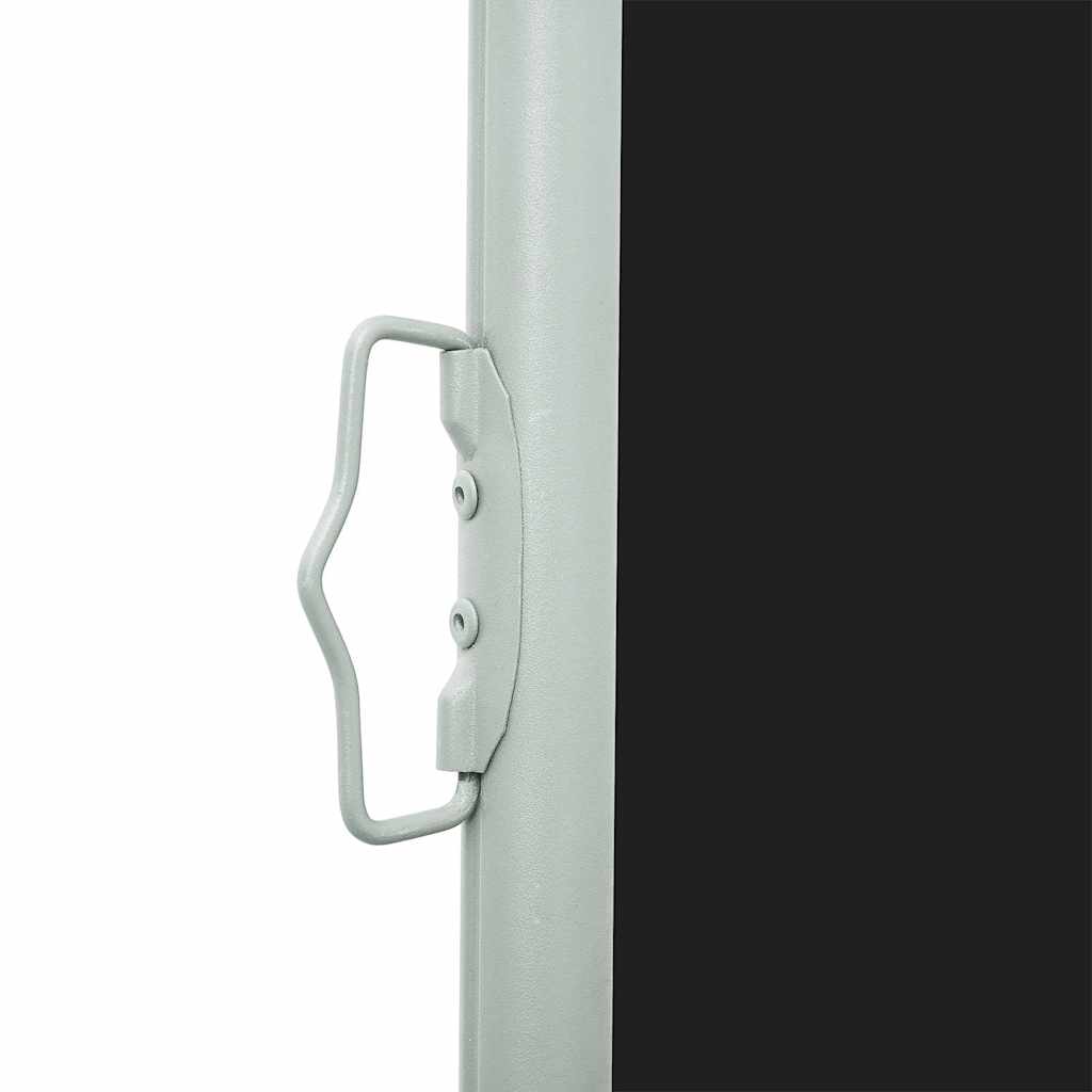 sammenrullelig sidemarkise til terrassen 600x160 cm sort