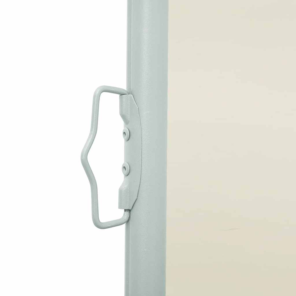 sammenrullelig sidemarkise til terrassen 614x160 cm cremefarvet