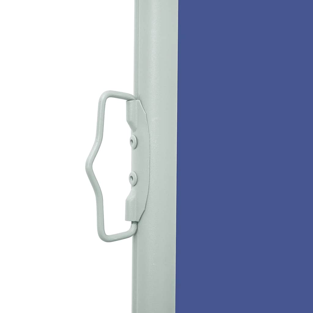 sammenrullelig sidemarkise til terrassen 600x160 cm blå
