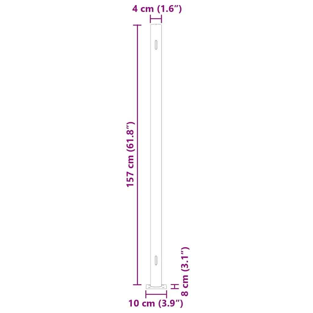 sammenrullelig sidemarkise til terrassen 600x160 cm blå