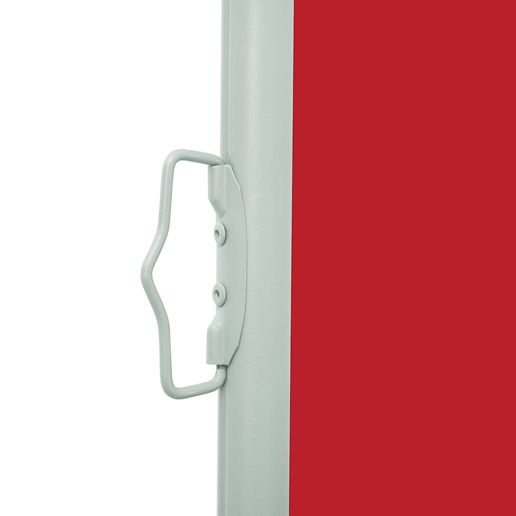 sammenrullelig sidemarkise til terrassen 600x160 cm rød