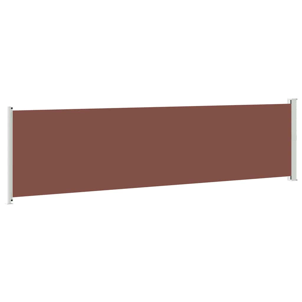 sammenrullelig sidemarkise til terrassen 614x160 cm brun