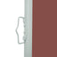 sammenrullelig sidemarkise til terrassen 614x160 cm brun