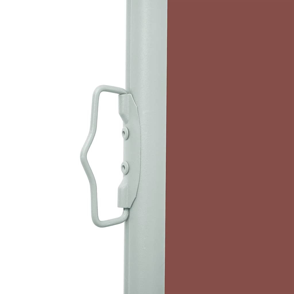 sammenrullelig sidemarkise til terrassen 614x160 cm brun