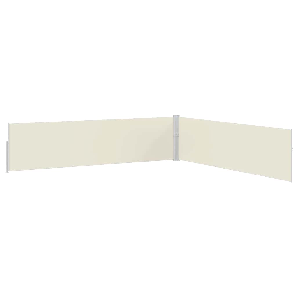 sammenrullelig sidemarkise til terrassen 170x1200 cm creme