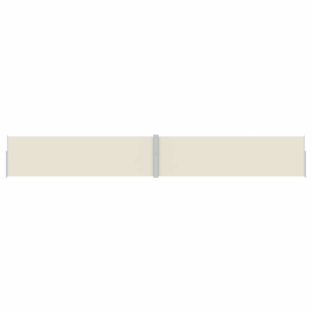 sammenrullelig sidemarkise til terrassen 170x1200 cm creme