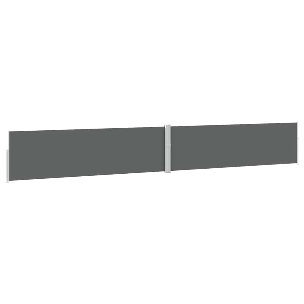 sammenrullelig sidemarkise til terrassen 170x1200 cm antracit